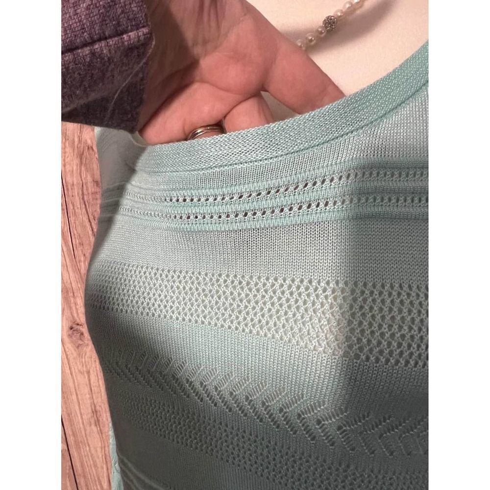 Cato Womens Long Sleeve Top Light Green Sz Large - Picture 5 of 8